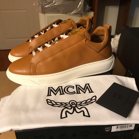 MCM Other - NEW MCM Grain Leather Low-Top Sneaker Visetos